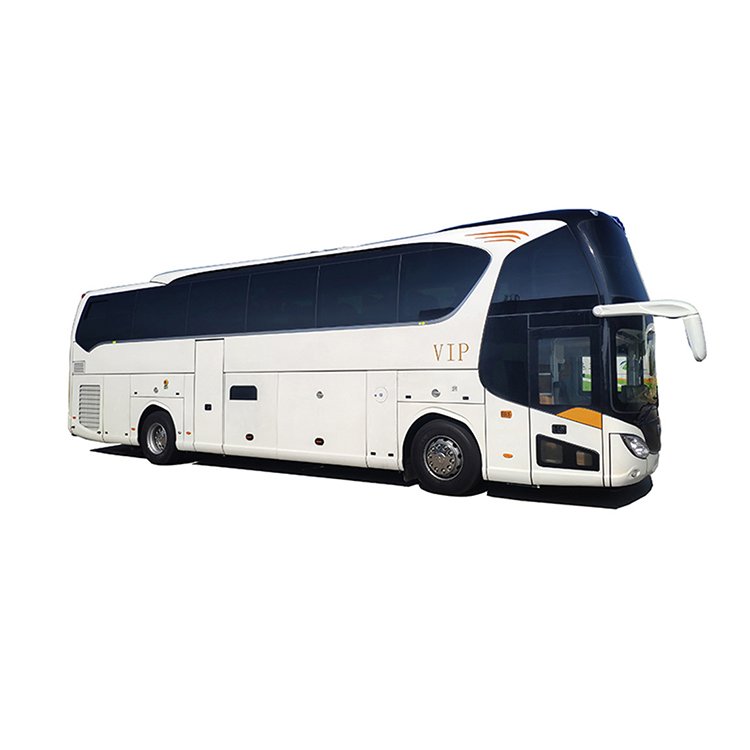 Competitive Price 12m 53 Seater diesel Euro 5 Engine Manual Gearbox A/c 500L Fuel tank Big coach Bus Specifications